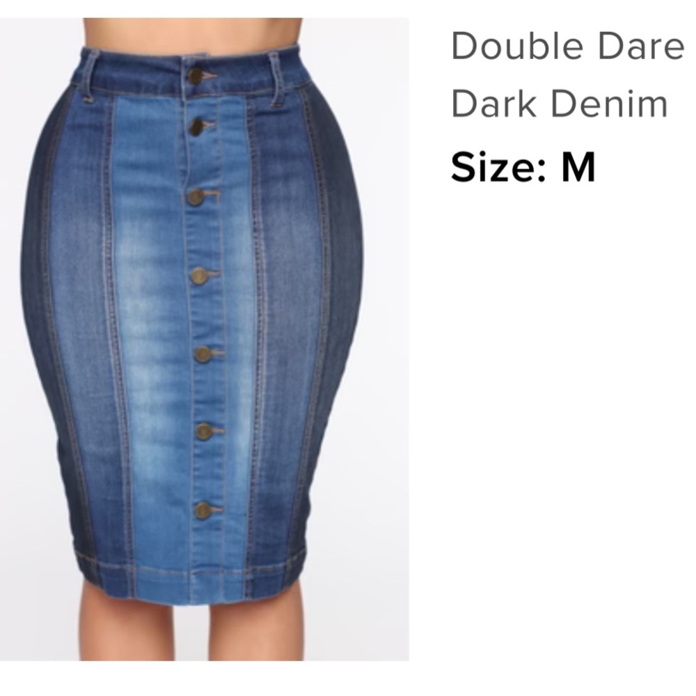 NEW Fashion Nova denim skirt size M